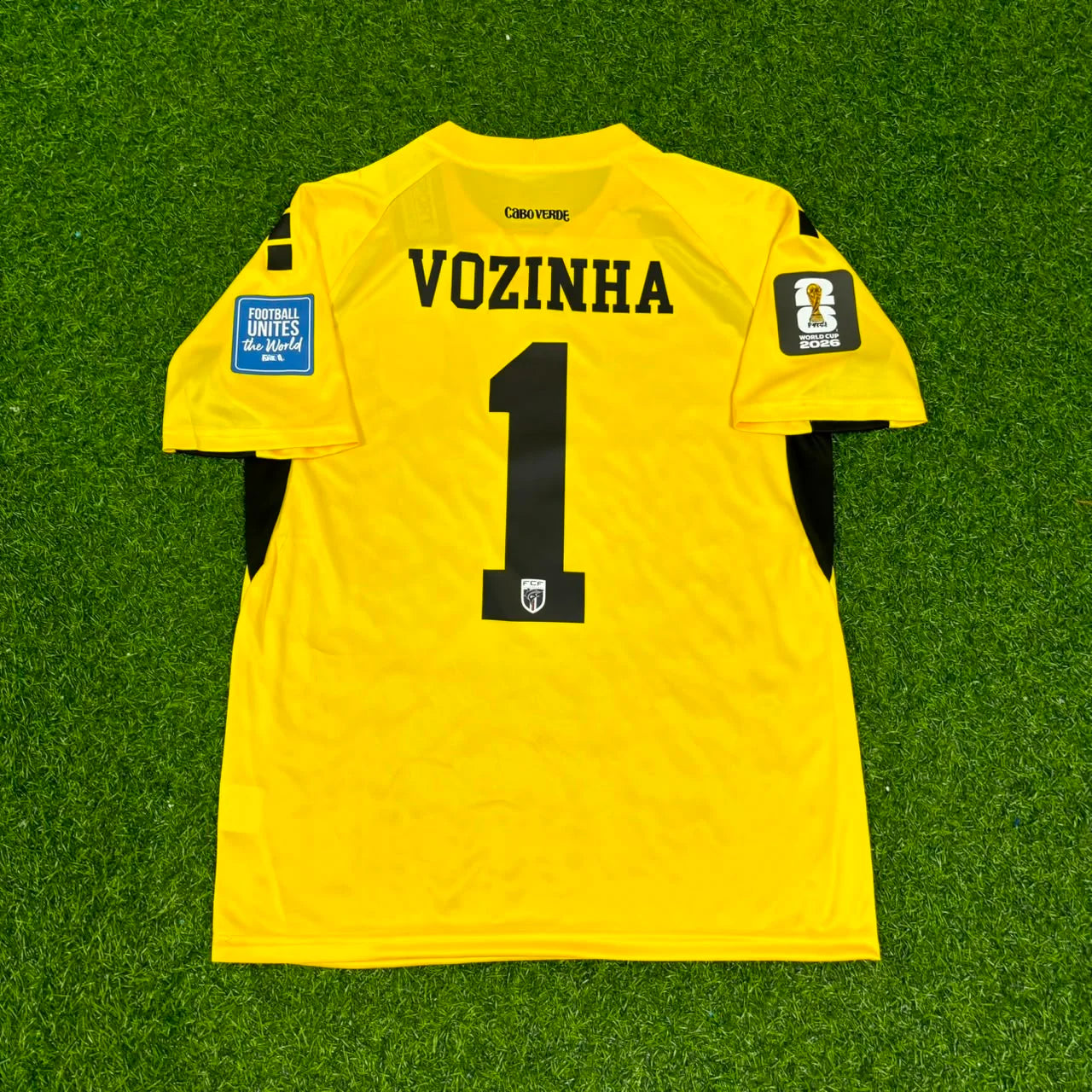 Maillot de football jaune Vozinha gardien Cap-Vert Coupe du Monde 2026