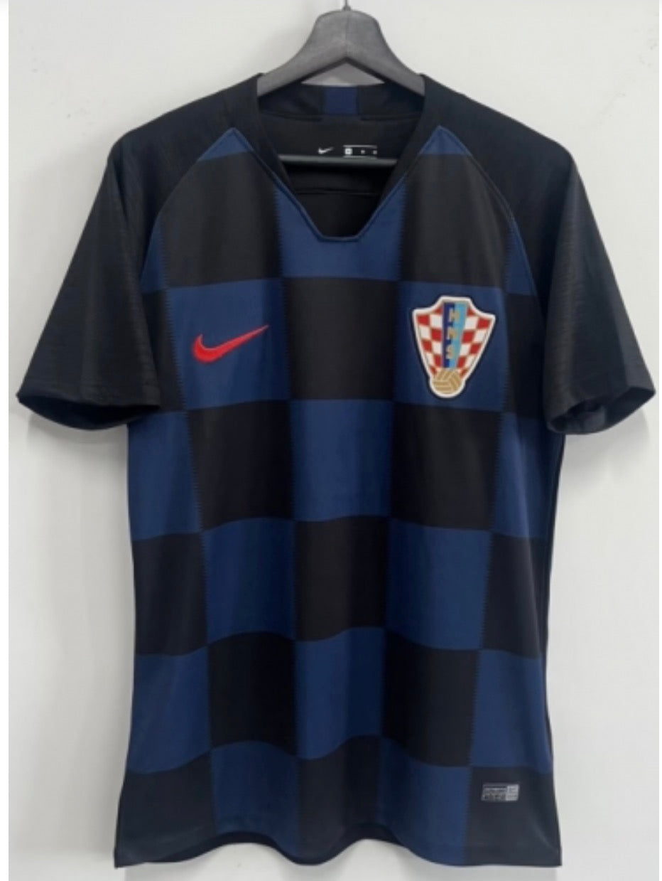 Retro Croatia 2018 Away Football Jersey Kit