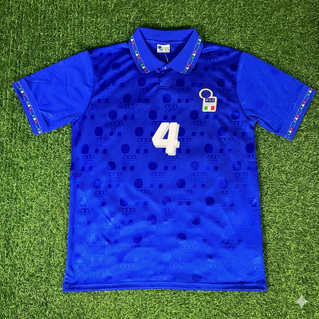 Italy World Cup 1994 Alessandro Costacurta Retro Football Jersey