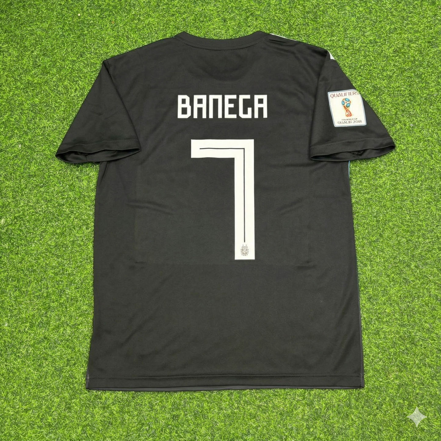 Argentina World Cup 2018 Ever Banega Black Retro Football Jersey