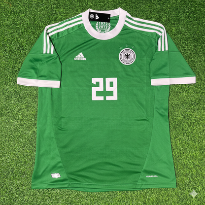 Germany EURO 2012 Per Mertesacker Green Retro Football Jersey
