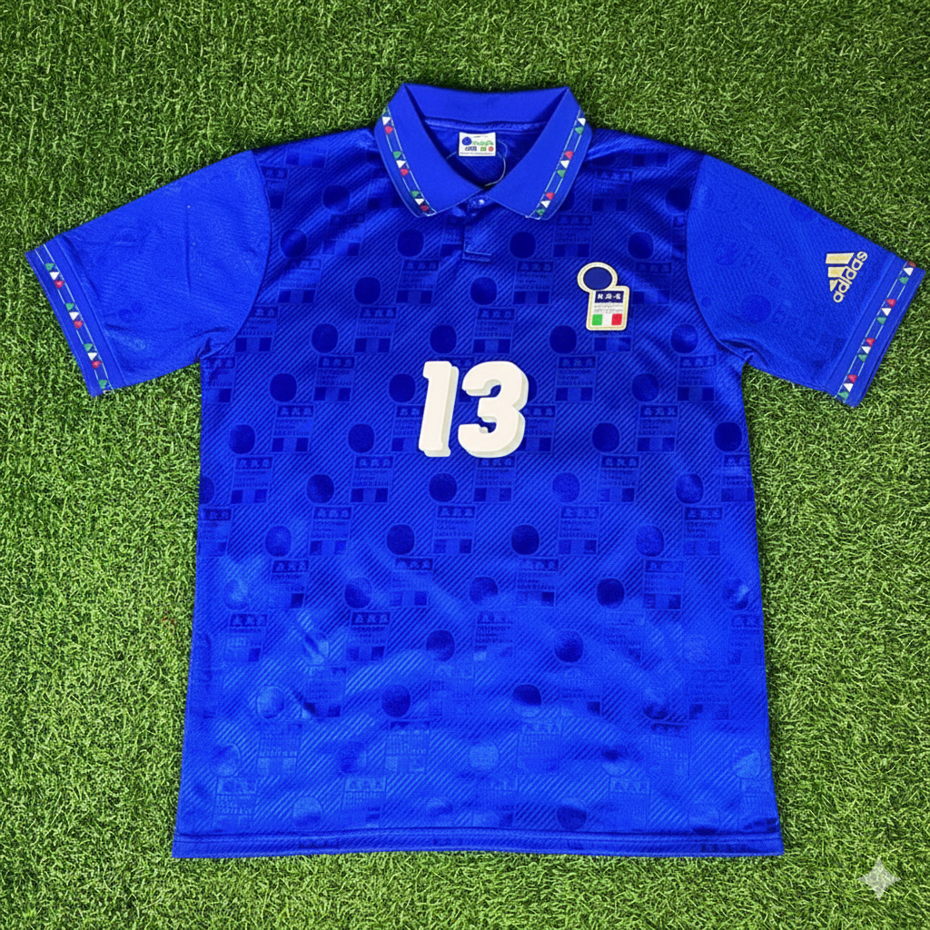 Italy World Cup 1994 Antonio Benarrivo Retro Football Jersey