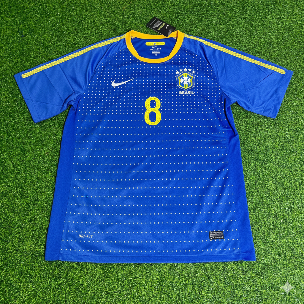 Socrates Brazil Retro Blue Football Jersey