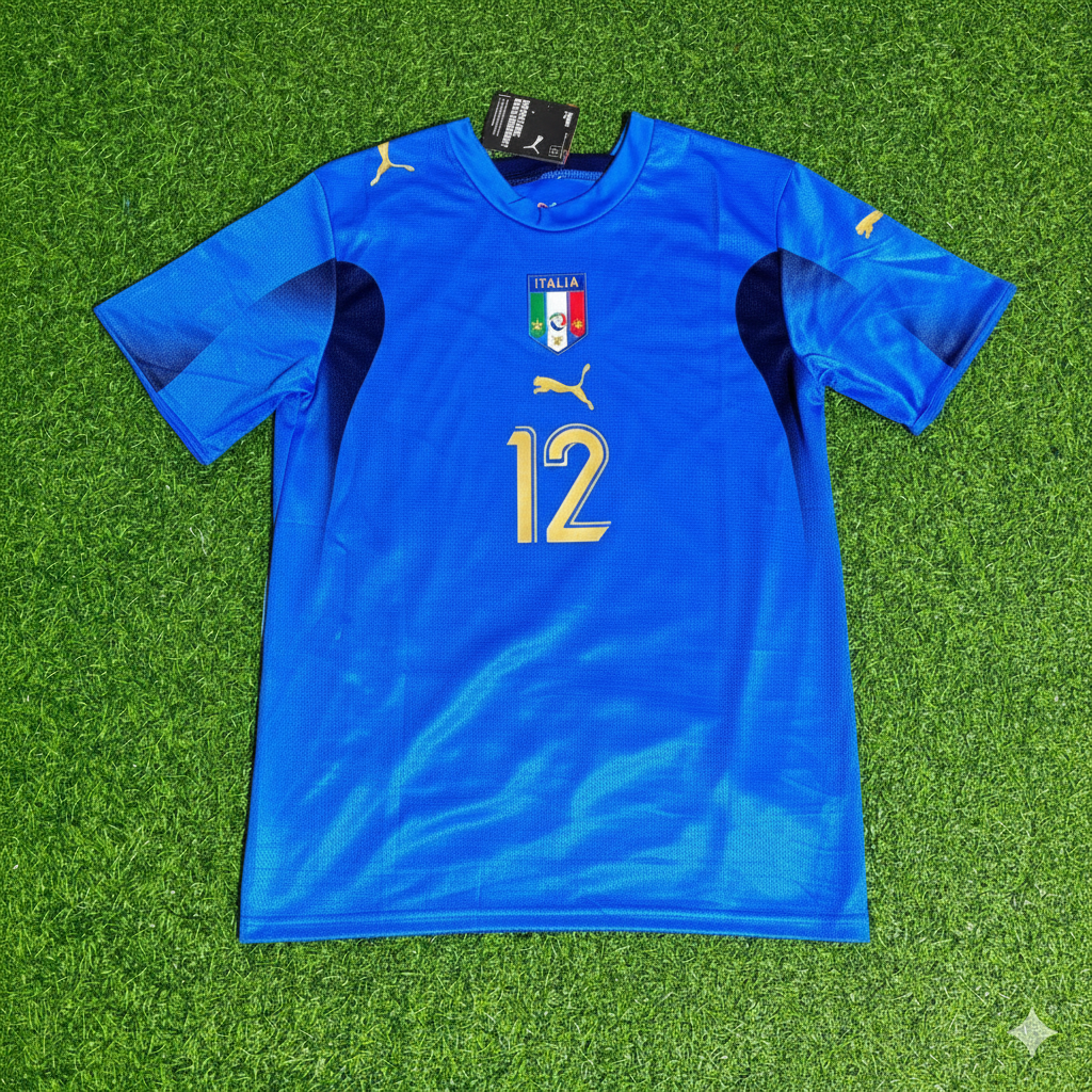 Italy World Cup 2006 Angelo Peruzzi 12 - Final Retro Football Jersey
