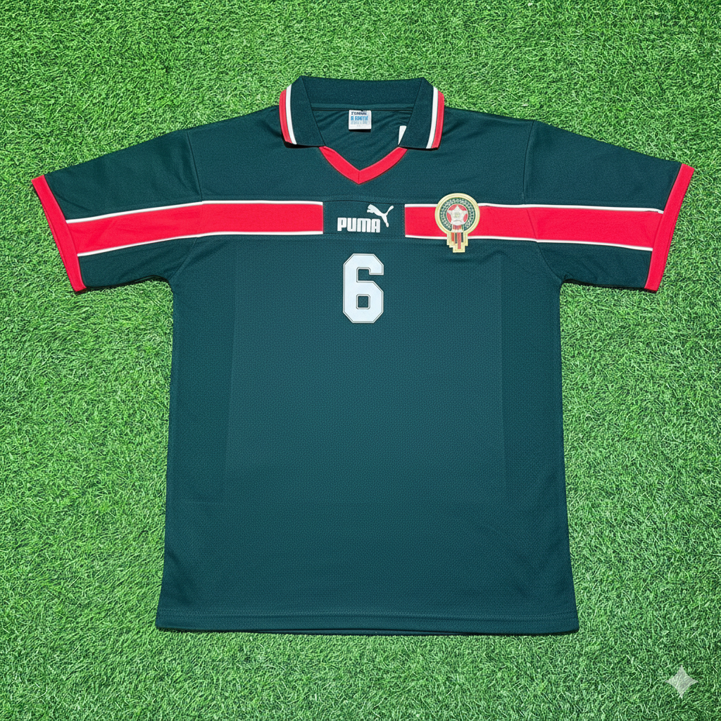 Romain Saïss Morocco Home Retro Football Jersey Kit