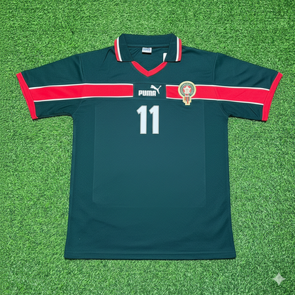 Salahaddine Bassir Morocco Home Retro Football Jersey Kit