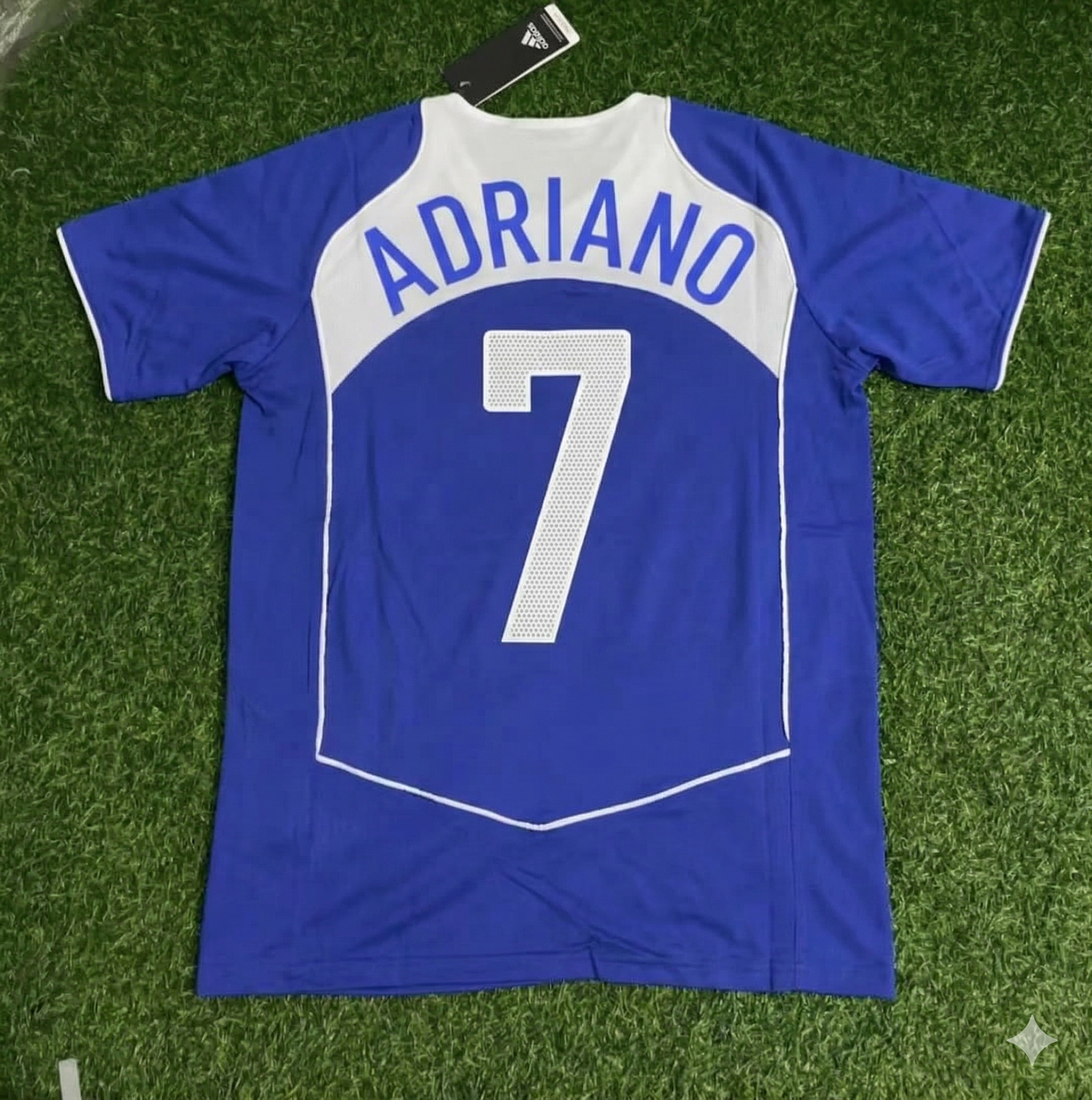 Adriano Brazil 2004 Blue Retro Football Jersey Collection
