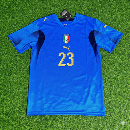 Italy World Cup 2006 Marco Materazzi 23 - Final Retro Football Jersey