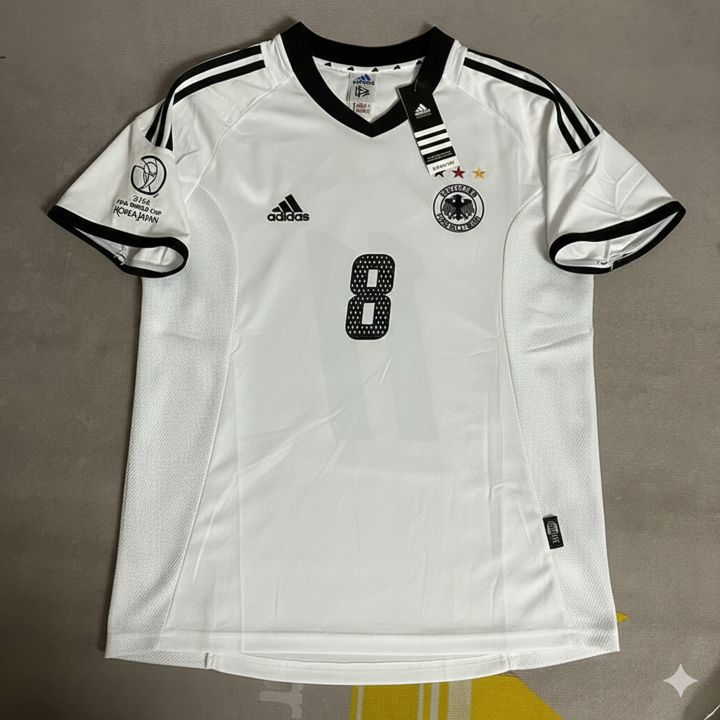 Germany World Cup 2002 Torsten Frings Deutschland Japan Korea White Retro Football Jersey