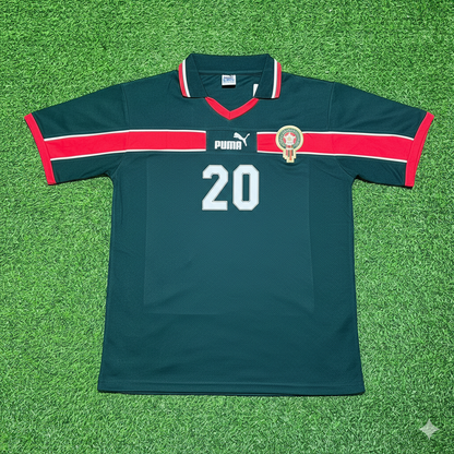 Ayoub El Kaabi Morocco Home Retro Football Jersey Kit