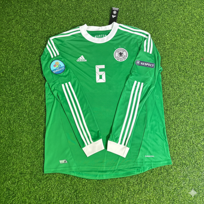 Germany EURO 2012 Sami Khedira Long Sleeve Green Retro Football Jersey