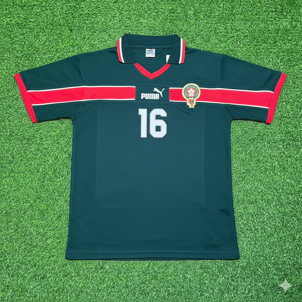 Abde Ezzalzouli Morocco Home Retro Football Jersey Kit