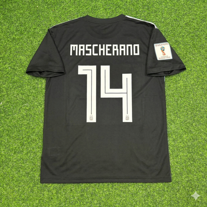 Argentina World Cup 2018 Javier Mascherano Black Retro Football Jersey