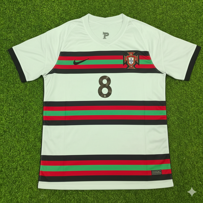 Portugal EURO 2020 Joao Moutinho Retro Away Football Jersey