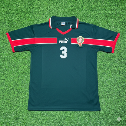 Noussair Mazraoui Morocco Home Retro Football Jersey Kit