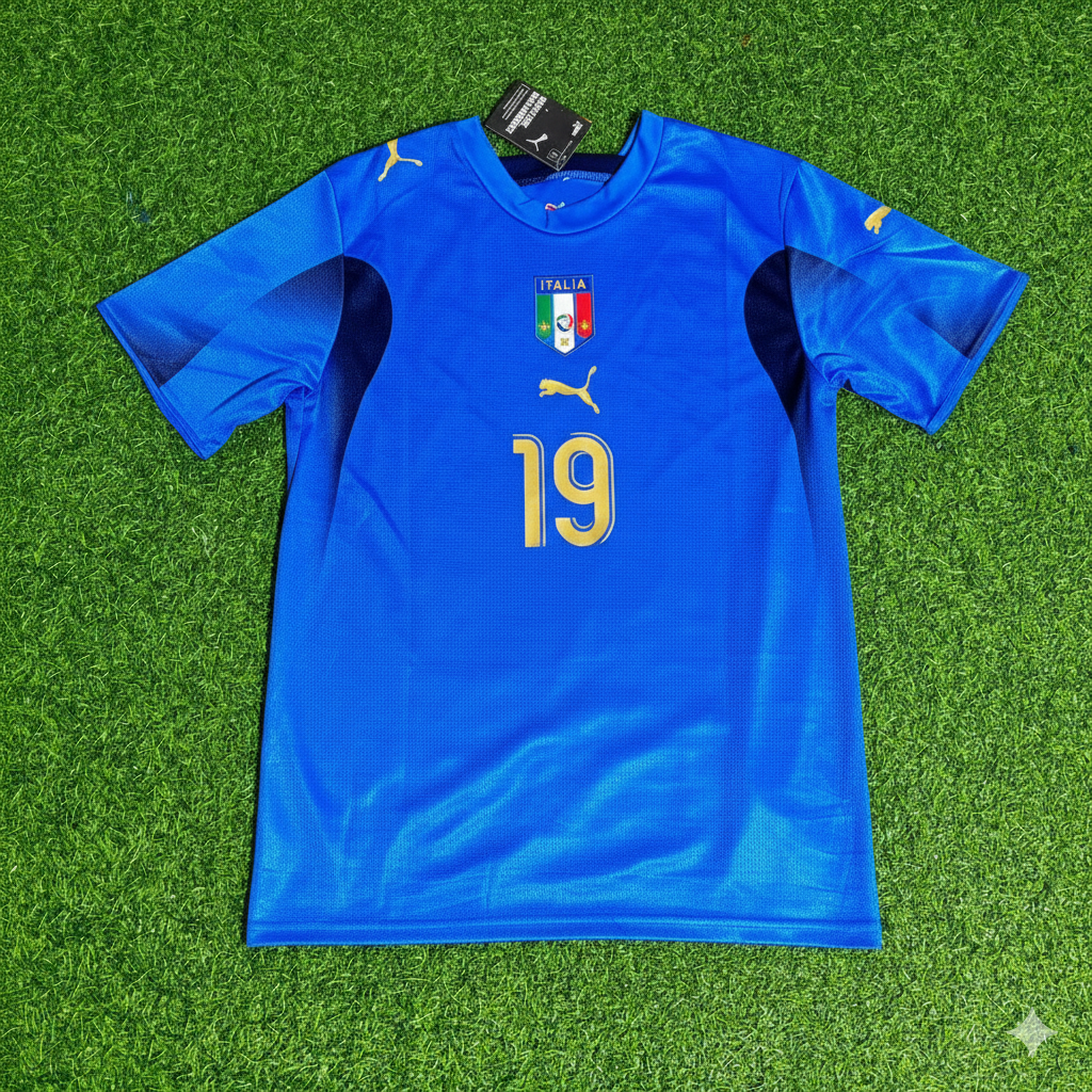Italy World Cup 2006 Gianluca Zambrotta 19 - Final Retro Football Jersey