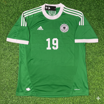 Germany EURO 2012 Mario Götze Green Retro Football Jersey