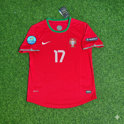 Portugal EURO 2012 Luis Nani Red Retro Football Jersey Kit
