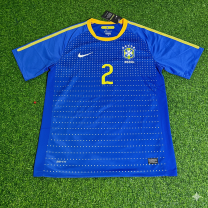 Brazil World Cup 2010 Cafu Retro Blue Football Jersey