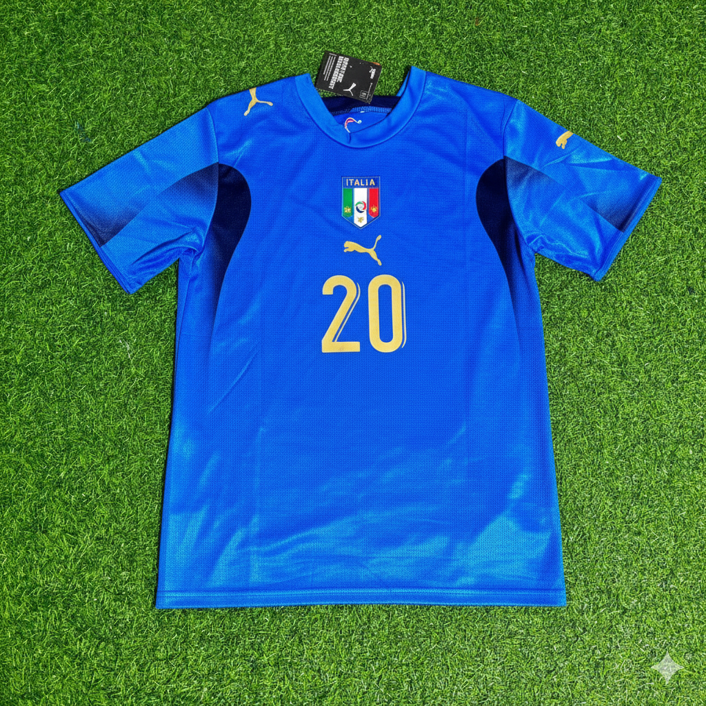 Italy World Cup 2006 Simone Perrotta 20 - Final Retro Football Jersey