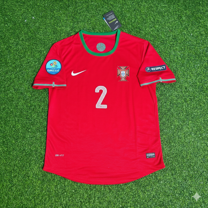 Portugal EURO 2012 Bruno Alves Red Retro Football Jersey Kit