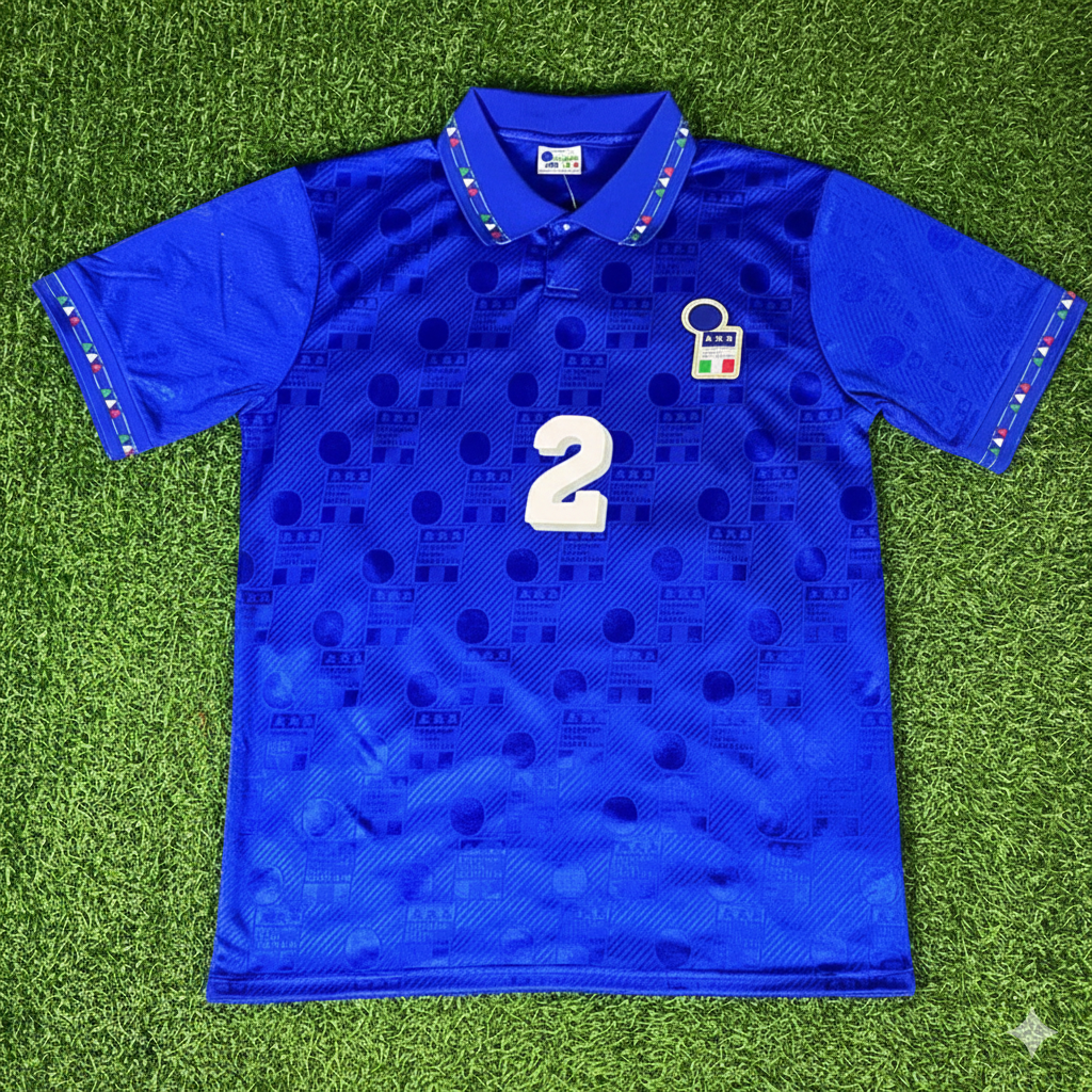 Italy World Cup 1994 Mauro Tasotti Retro Football Jersey