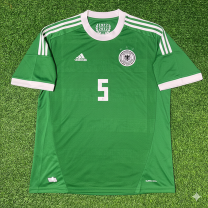 Germany EURO 2012 Mats Hummels Green Retro Football Jersey