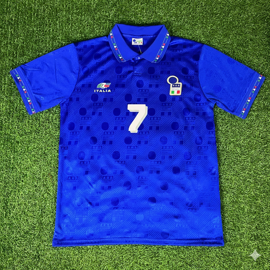 Italy World Cup 1994 Roberto Donadoni Retro Football Jersey