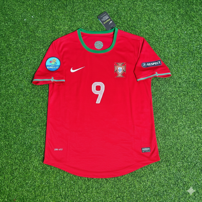 Portugal EURO 2012 Hugo Almeida Red Retro Football Jersey Kit