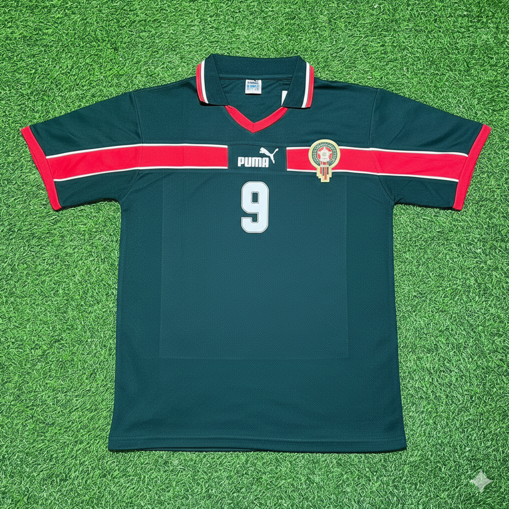 Abdeljalil Hadda Morocco Home Retro Football Jersey Kit