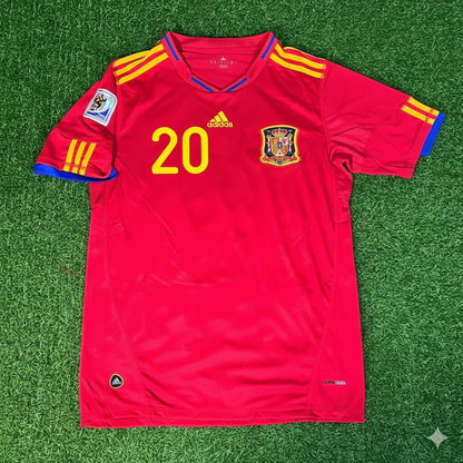 Spain World Cup 2010 Pedri 20 Retro Football Jersey Kit