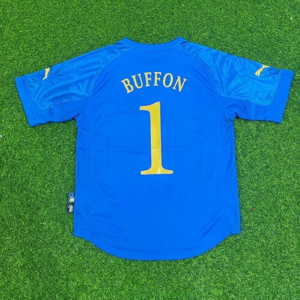 Italy World Cup 2004-2005 Gianluigi Buffon Home Retro Football Jersey