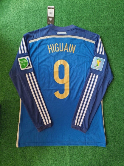 Gonzalo Higuain Argentina 2014 World Cup Retro Football Jersey Paradise Edition