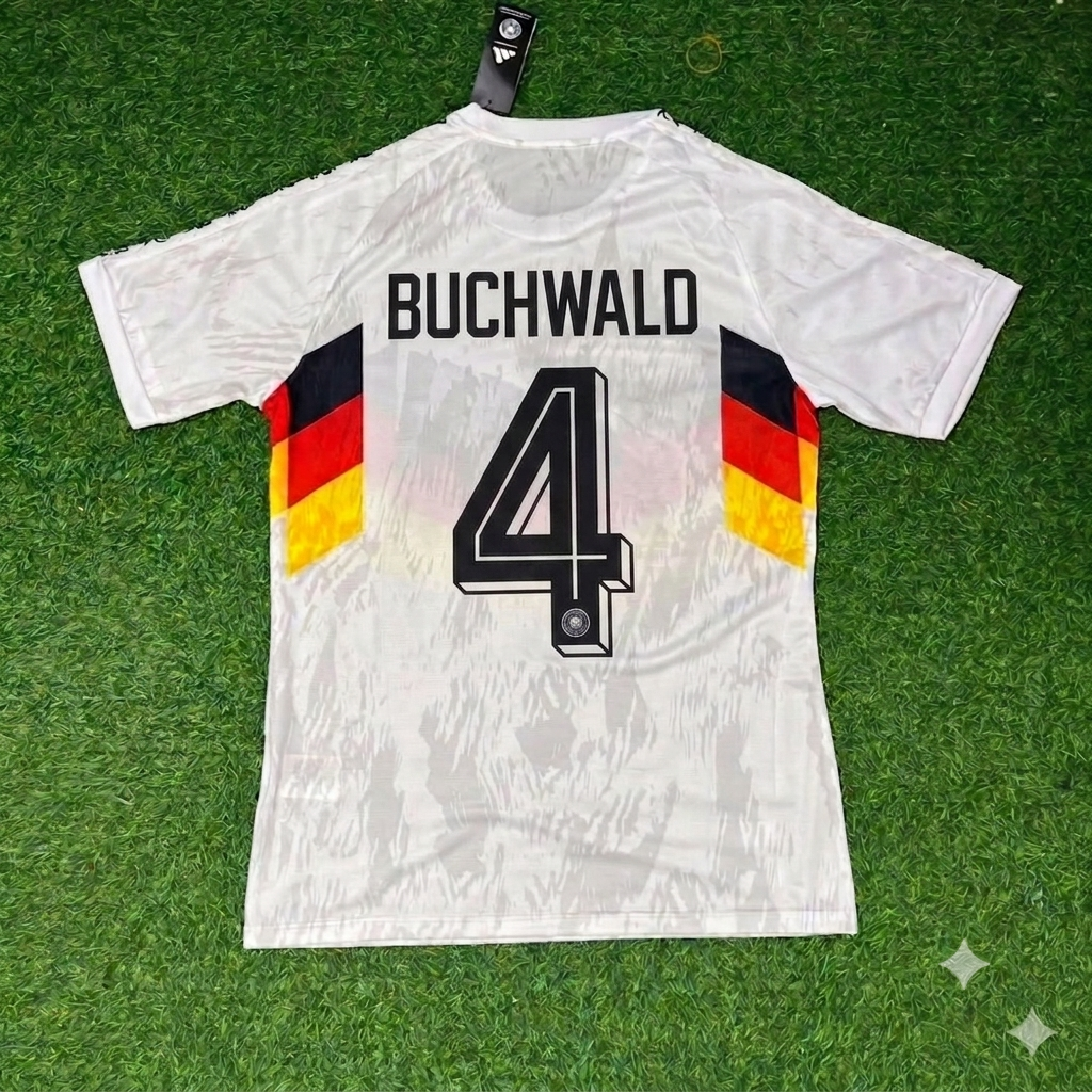 Guido Buchwald #4 Germany Deutschland Special Edition Football Jersey