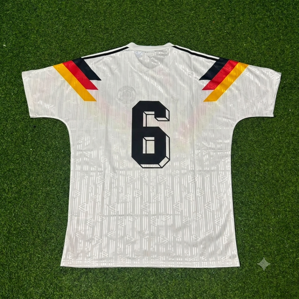 Germany World Cup 1990 Guido Buchwald Retro Football Jersey