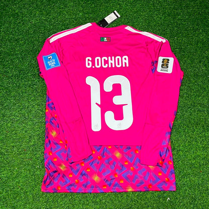 Mexico World Cup 2026 Guillermo Ochoa Goalkeeper Home White Long Sleeve Football Jersey