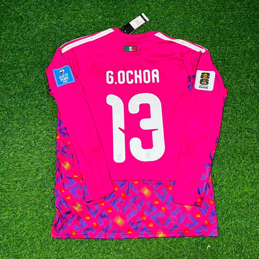 Mexico World Cup 2026 Guillermo Ochoa Goalkeeper Home White Long Sleeve Football Jersey