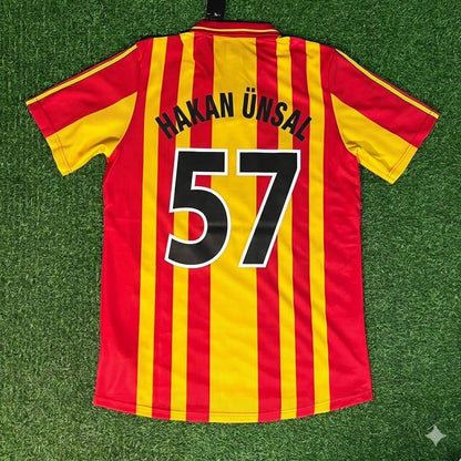 Hakan Unsal Galatasaray 2000 UEFA Super Kupa Final Retro Football Jersey Kit Forma