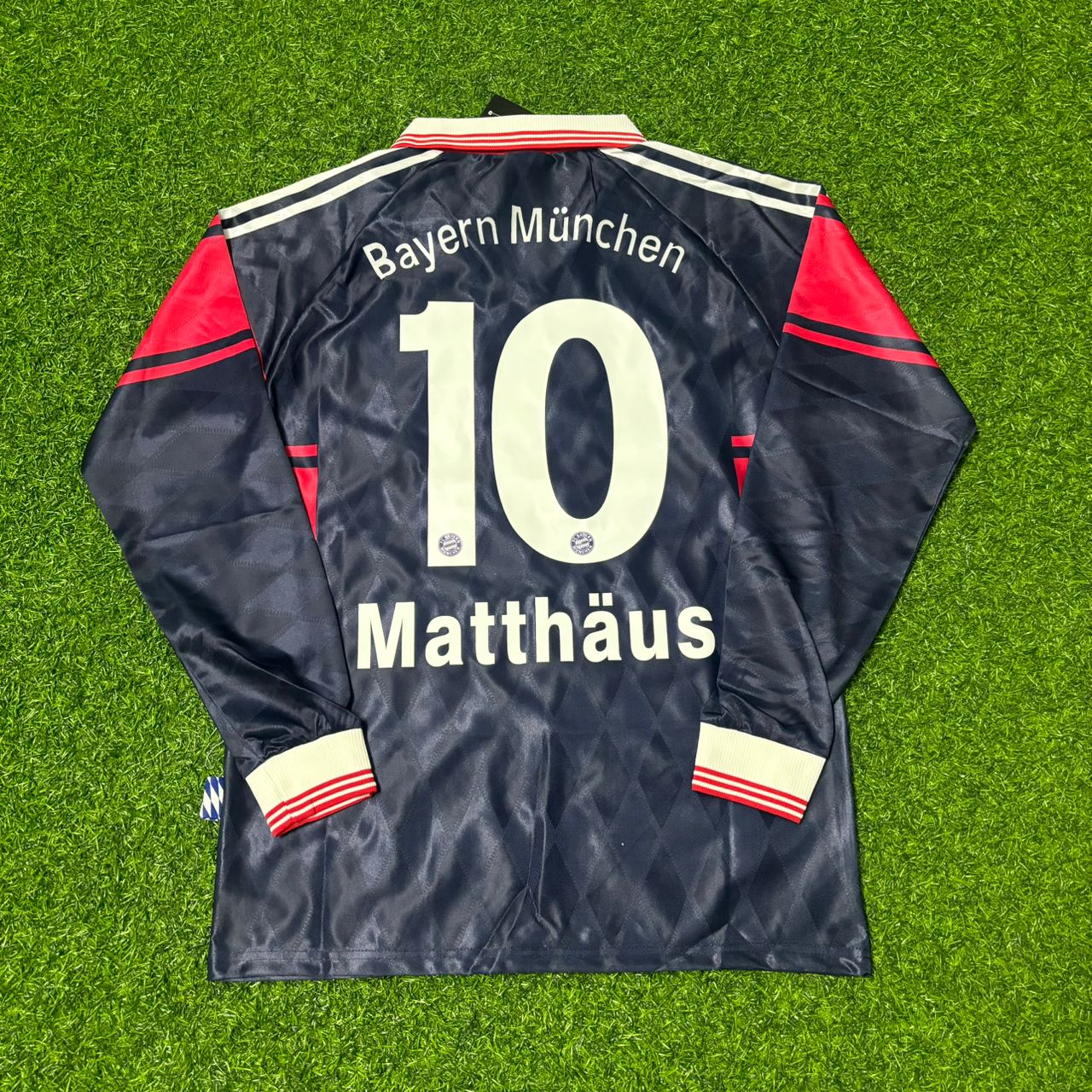 Lothar Matthäus FC Bayern München 1997/98 Saison Langarm Heim Retro