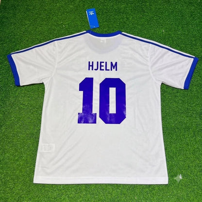 Ari Hjelm Finland Home Retro Football Jersey