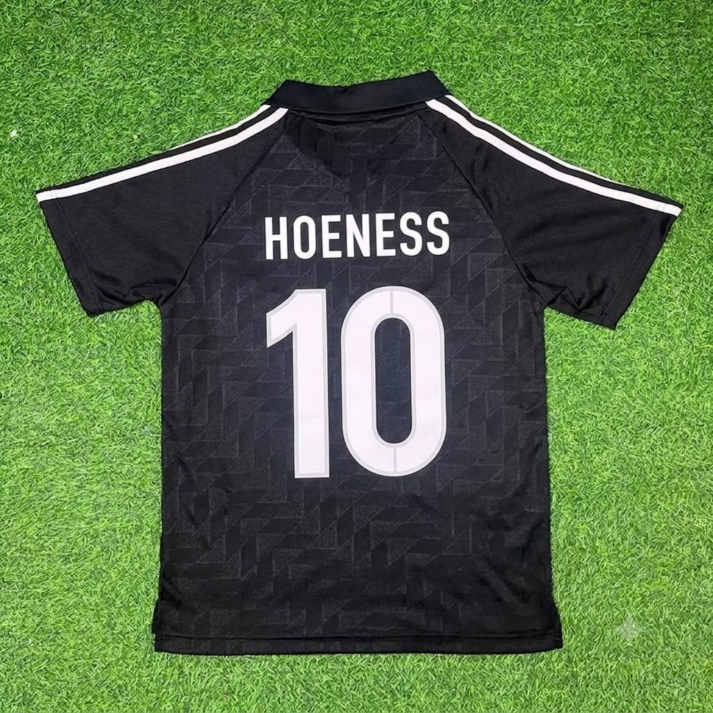 Uli Hoeness Germany Deutschland Schwarzes Retro Fußballtrikot Jersey
