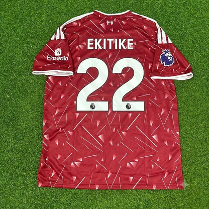 Hugo Ekitike Liverpool 2027 Red Home Football Jersey Kit