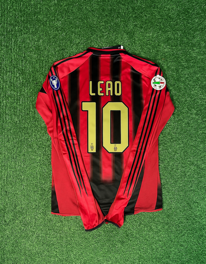 Rafael Leao 10 Milan 2003/2004 Red & Black Home Retro Football Jersey Kit