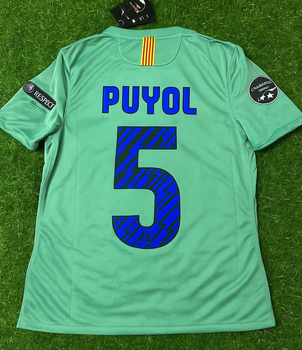 Carles Puyol 5 - Barcelona 2011/2012 Blue Red Home Retro Football Jersey