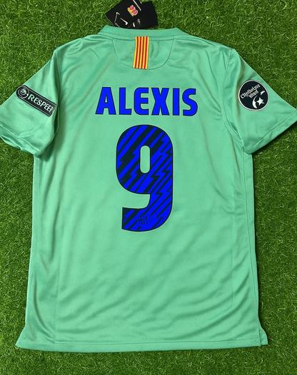 Alexis Sanchez 9 - Barcelona 2011/2012 Blue Red Home Retro Football Jersey