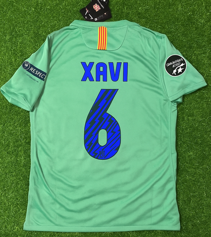 Xavi 6 - Barcelona 2011/2012 Blue Red Home Retro Football Jersey
