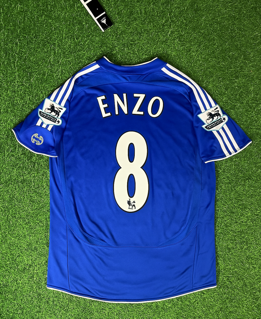 Enzo Fernandez Chelsea 2006 2008 Season Retro Football Jersey Kit