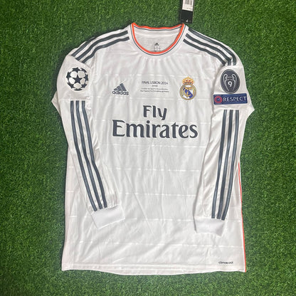Cristiano Ronaldo  Real Madrid 2014 Lisbon Final Champions League Long Sleeve Jersey Soccer Shirt