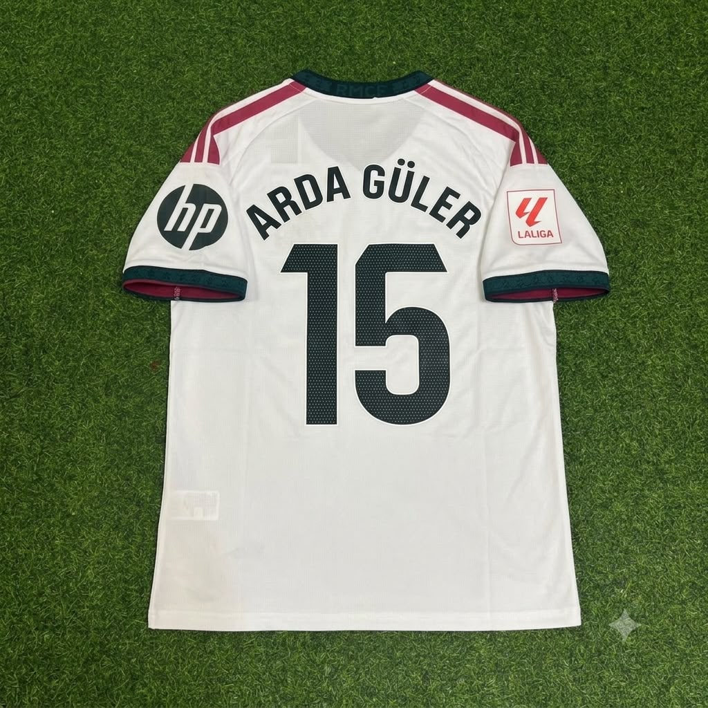 Arda Güler Real White Football Soccer Kit Jersey