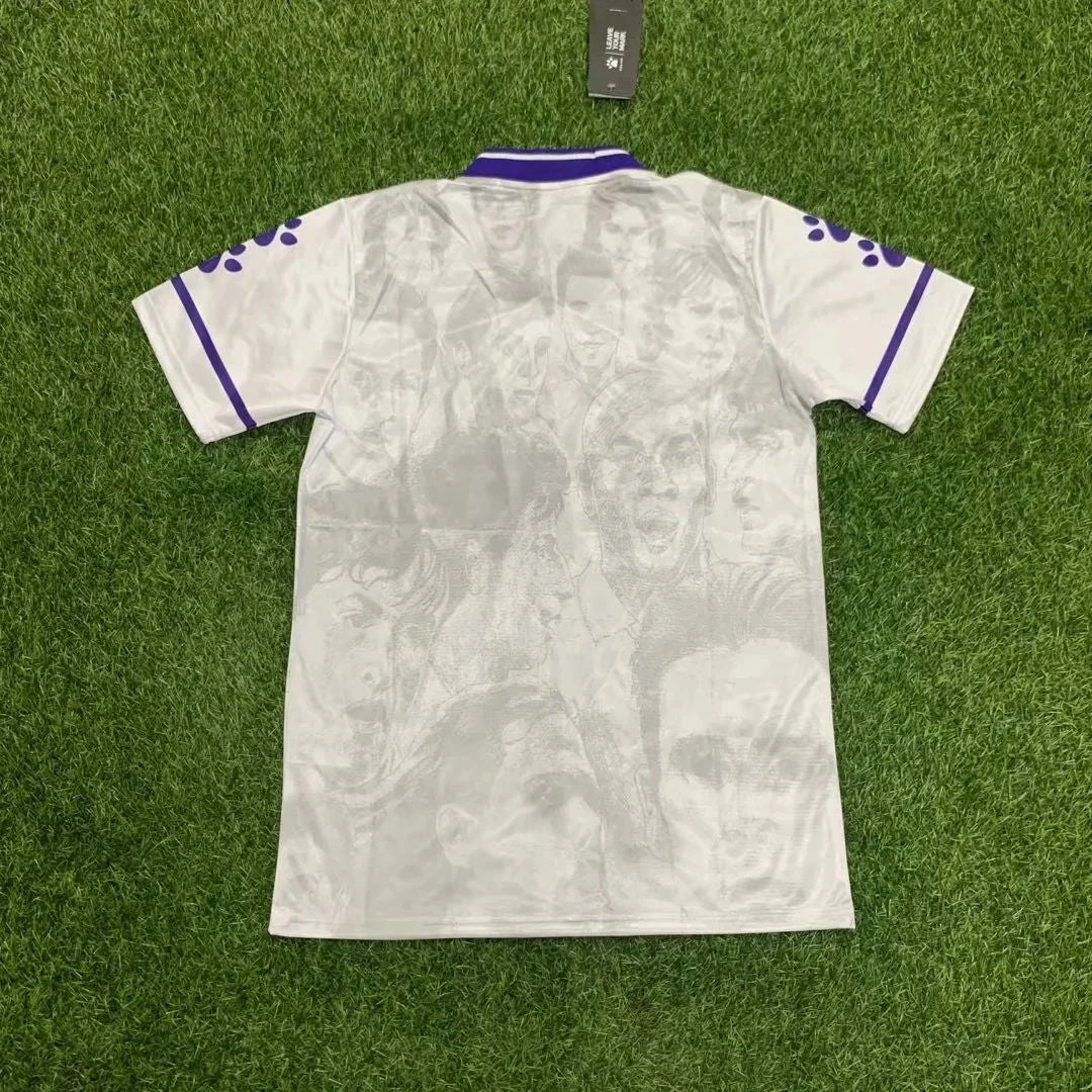Real Madrid 1996-1997 Home Liga Champion Version Retro Jersey